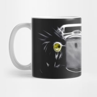 hot rod, black shirt Mug